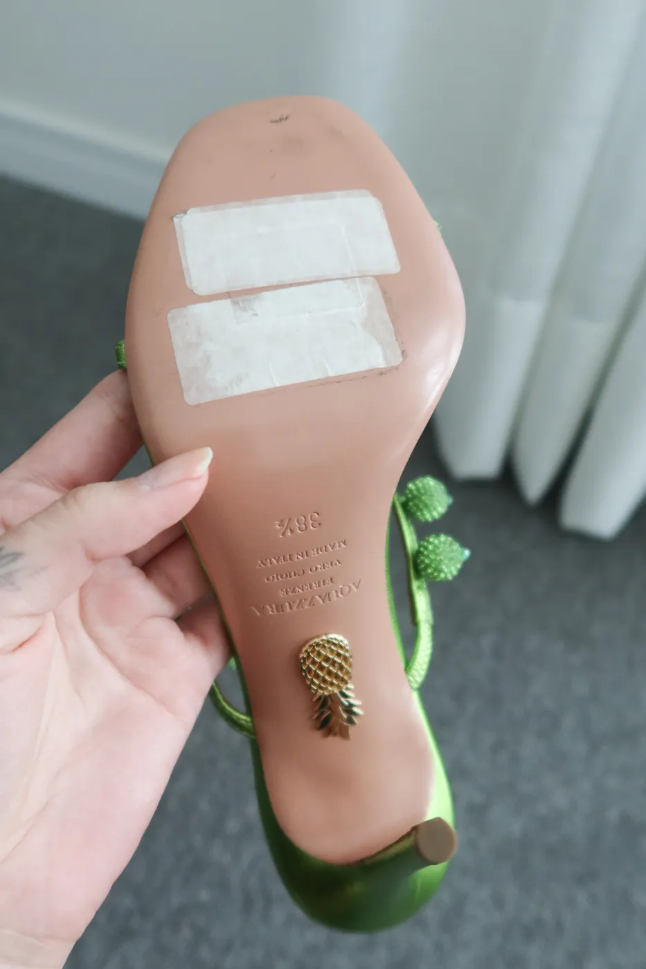 Salto Aquazzura Cha Cha Cha Crystal Sandals 36,5 - 4