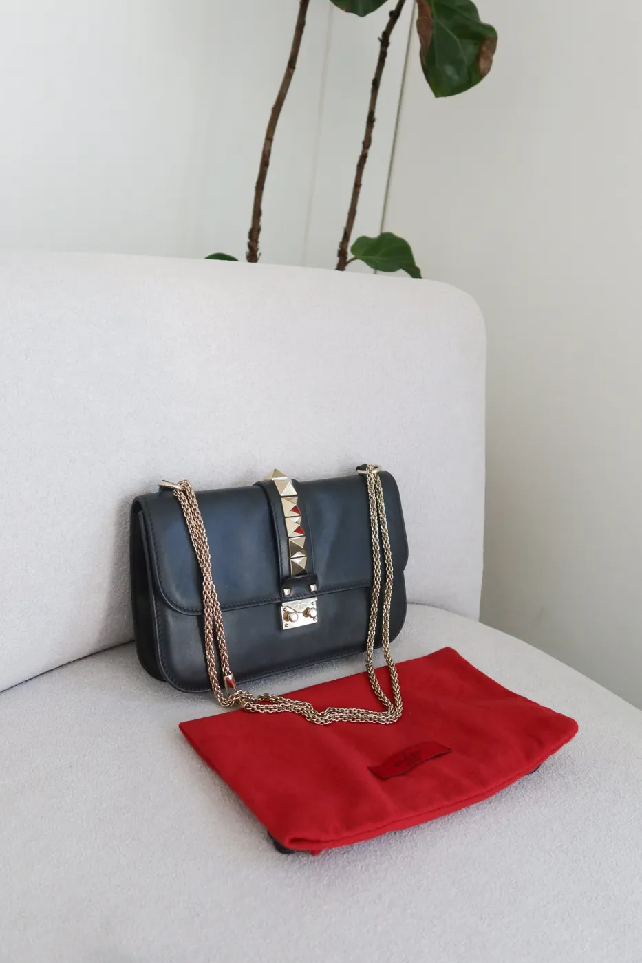 Valentino Glam Lock Small Preto - 2