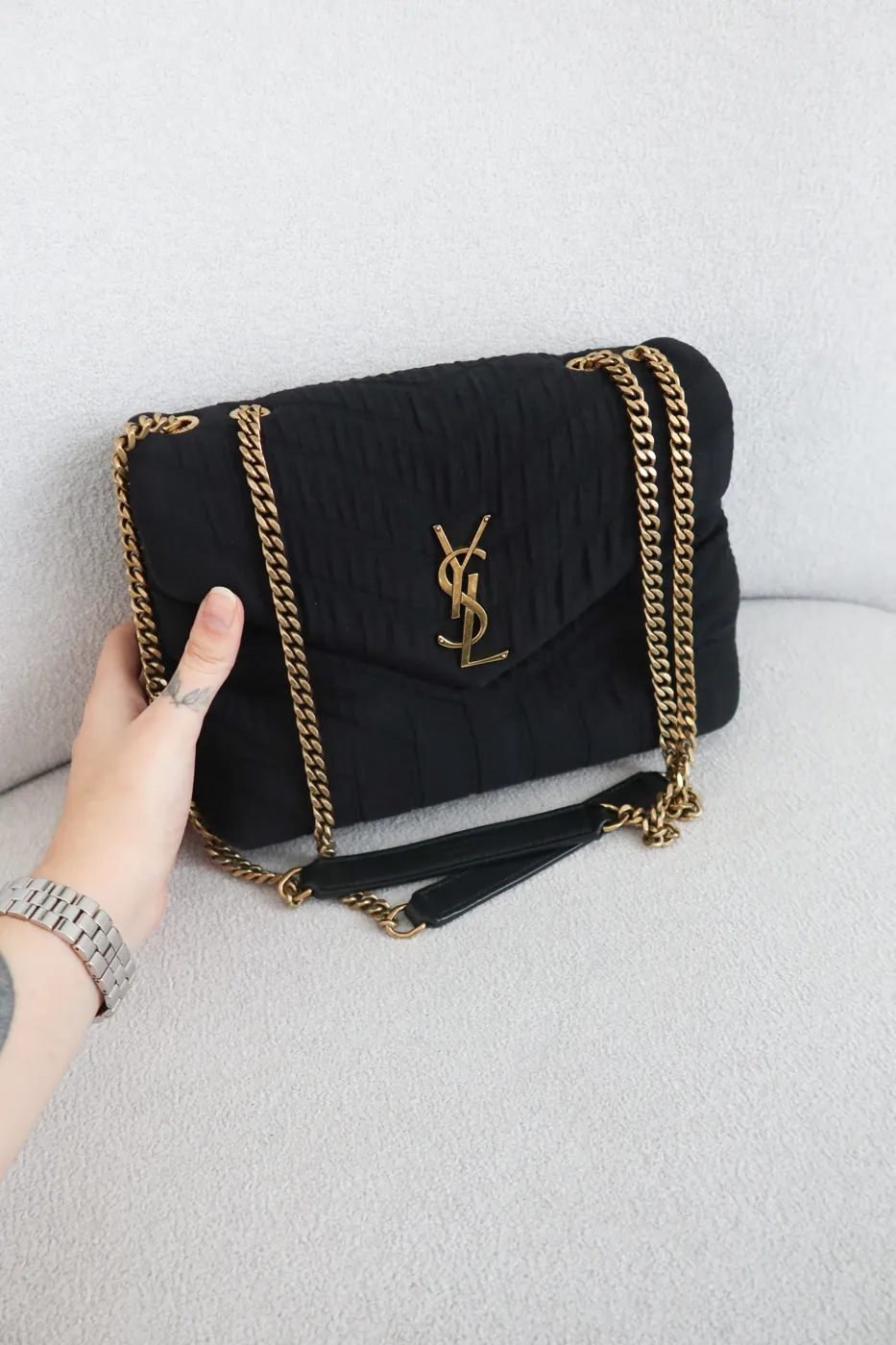 Saint Laurent Loulou Preto Tecido #HB-1345 - 4