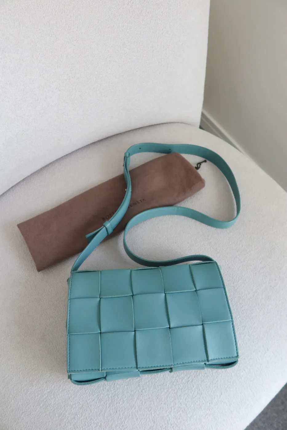 Bolsa Bottega Veneta Cassette Azul - 6