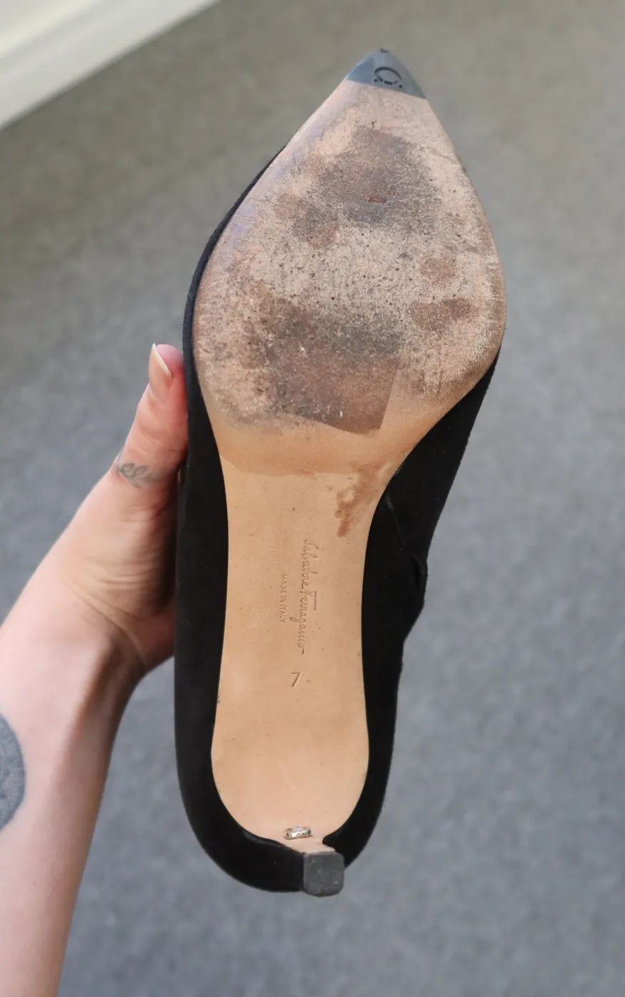 Bota Ferragamo Suede Preto 41 - 8