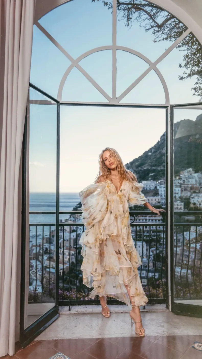 Zimmermann Harmony Gathered Long Dress HB-1582 - 4