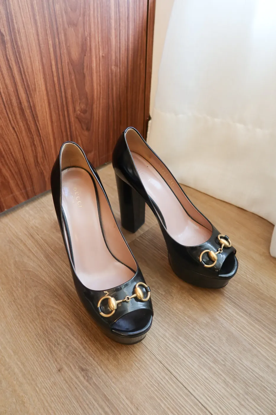Salto Peep Toe Gucci Horsebit 36,5 - 2