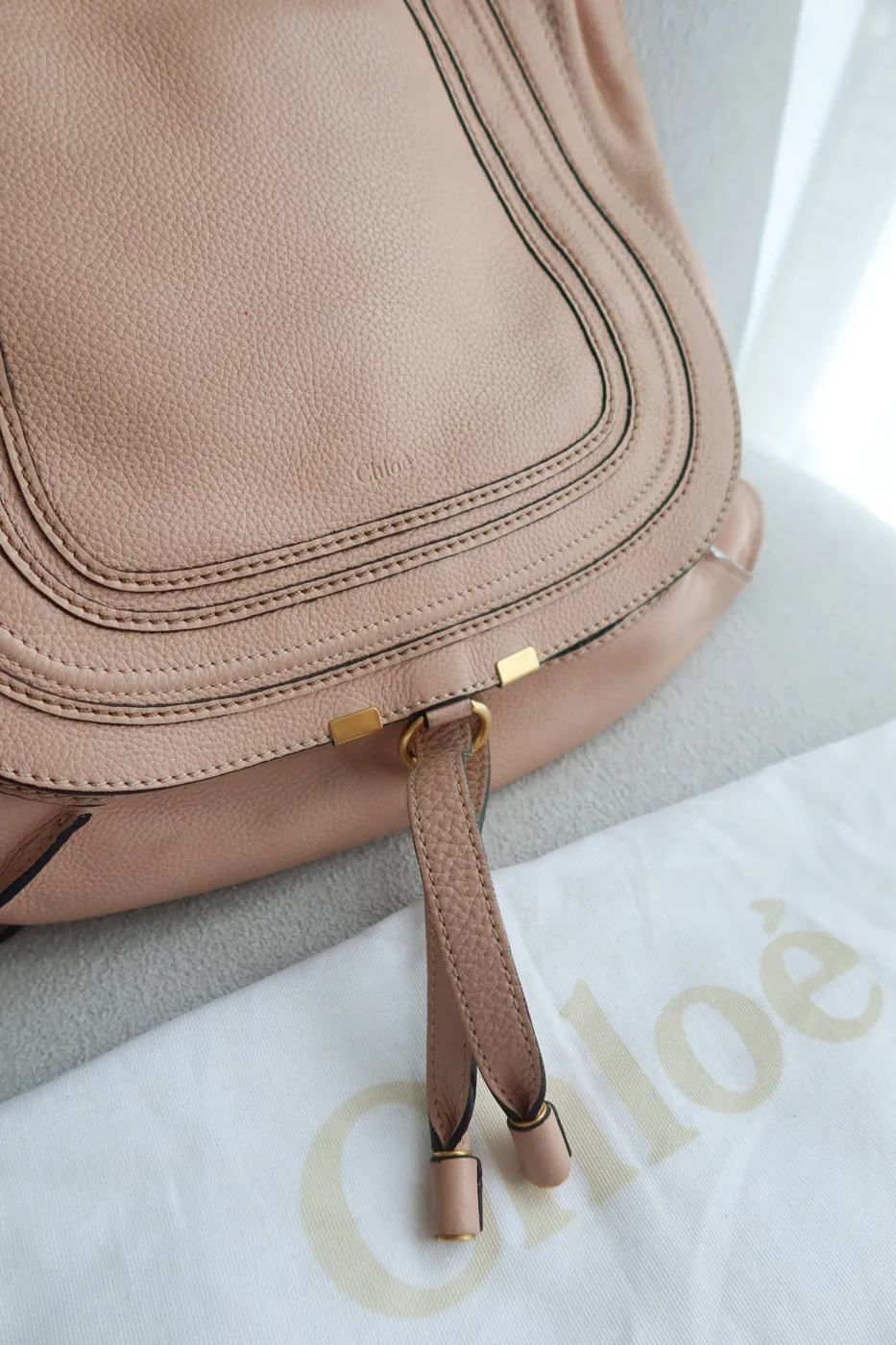 Bolsa Chlóe Tote Marcie BegeB - 3
