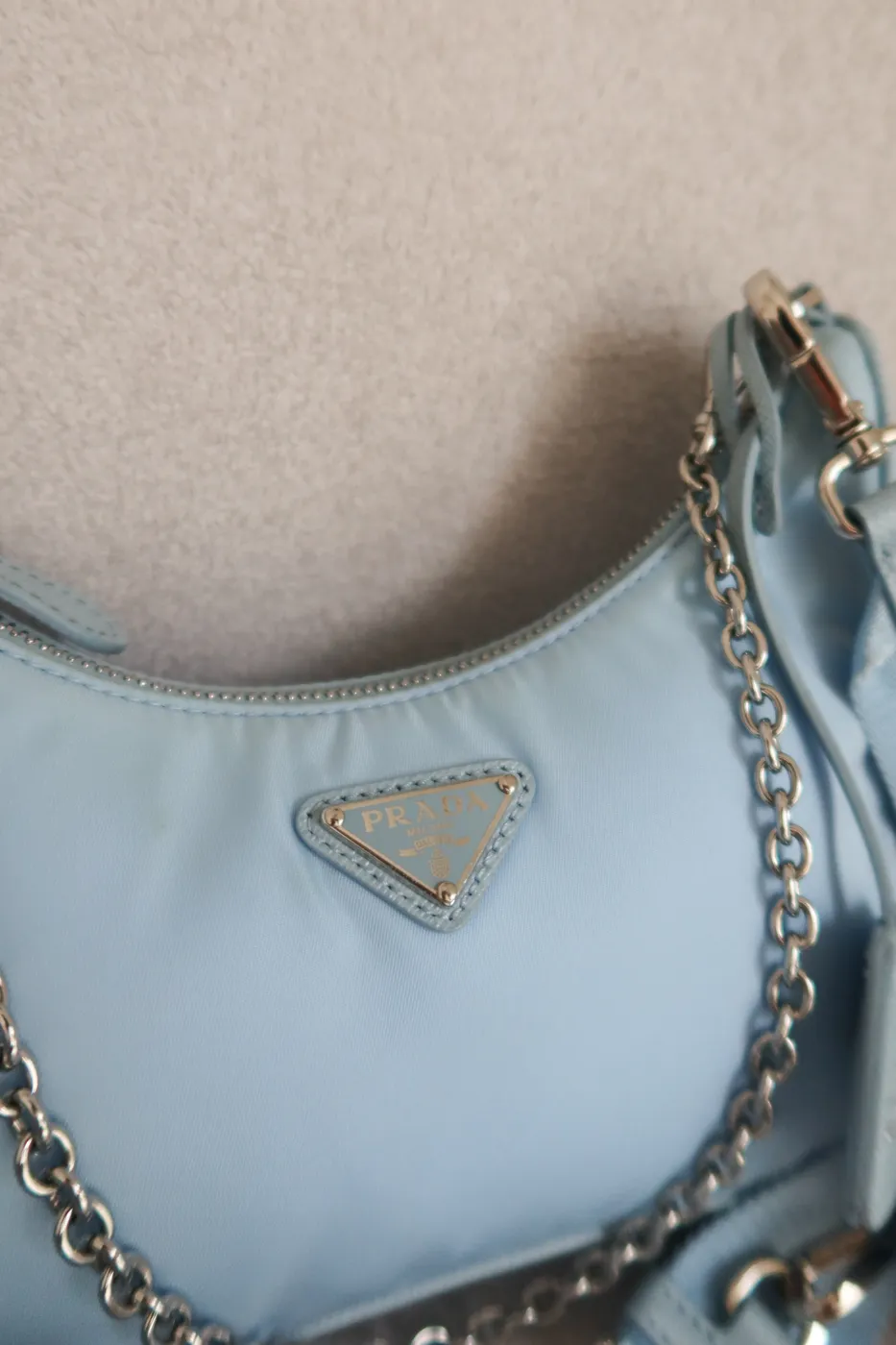 Bolsa Prada Re-Edition 2005 Azul - 6