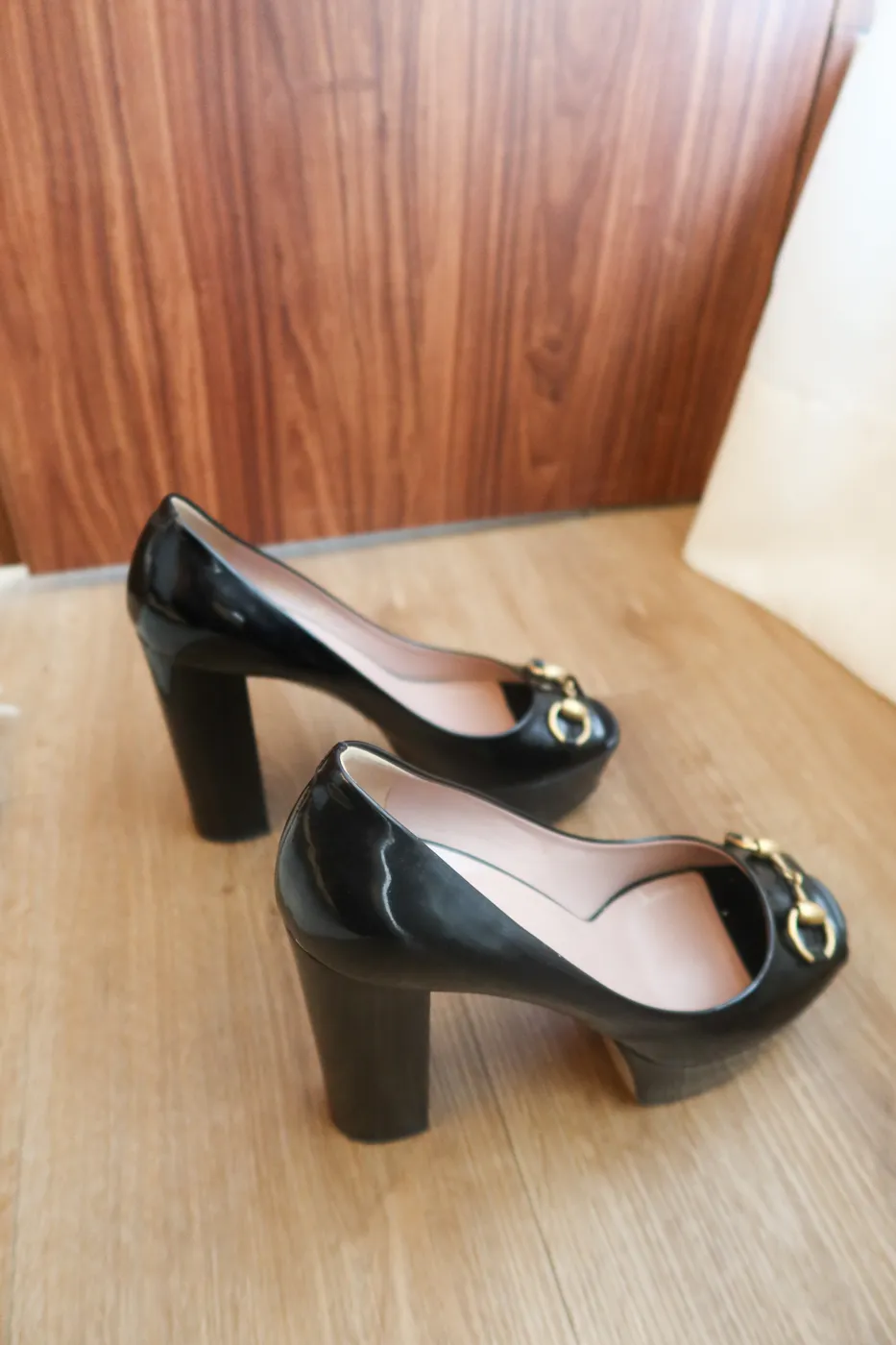 Salto Peep Toe Gucci Horsebit 36,5 - 8