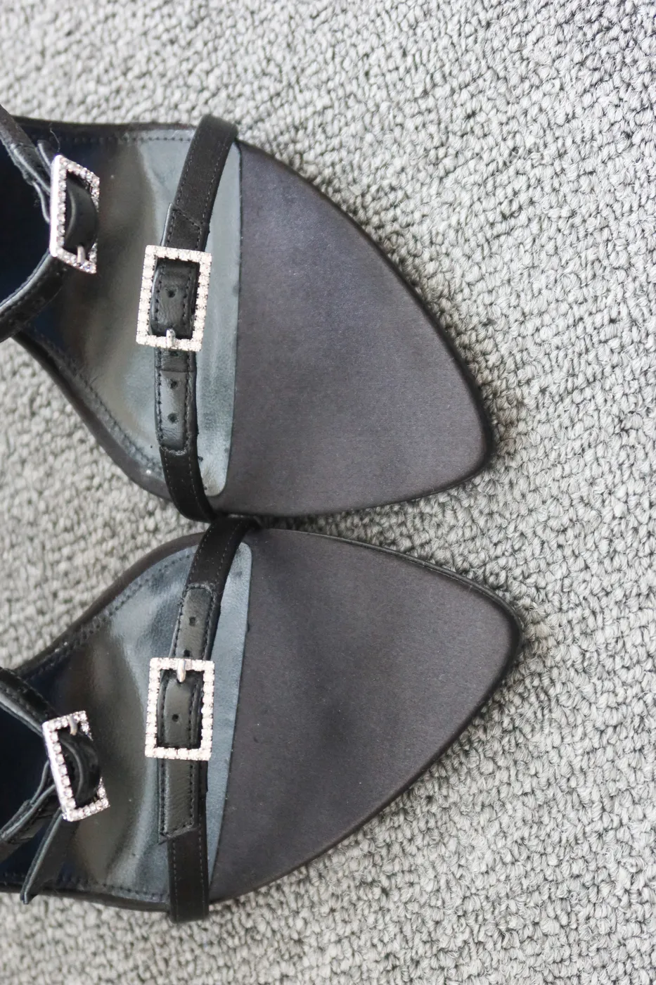 Salto Saint Laurent Nuit 110 Satin Sandals 35,5 - 7