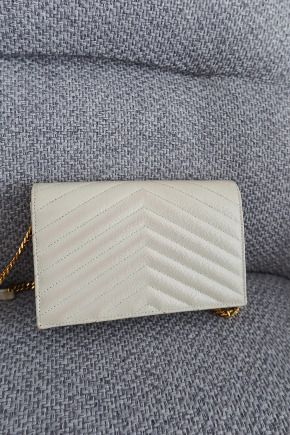 Bolsa Saint Laurent Cassandre Envelope Branca - 7