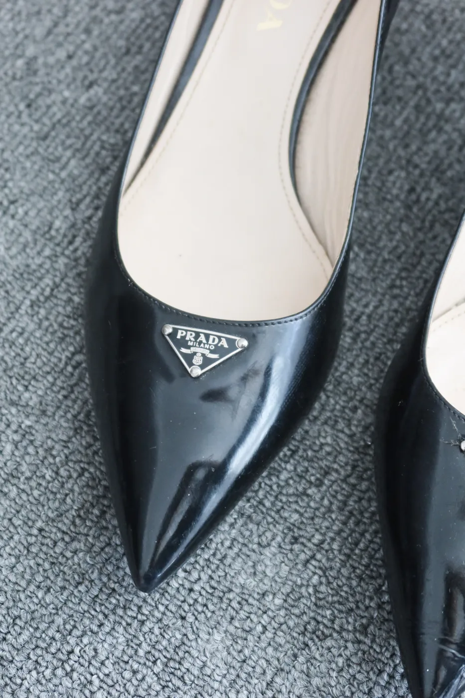 Salto Scarpin Prada Verniz Preto 36,5 - 4