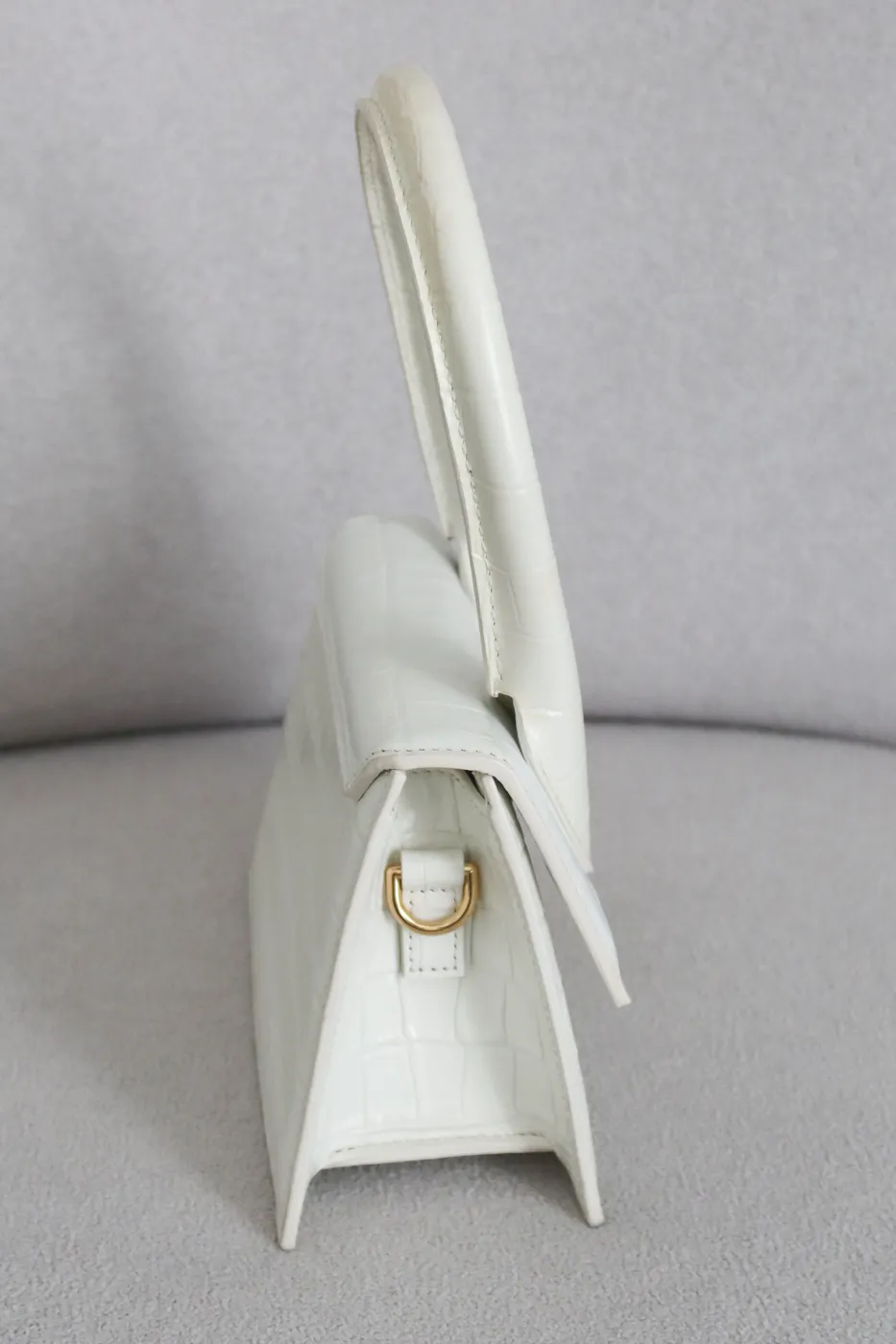 Bolsa Jacquemus Le Grand Chiquito croco Branco - 7