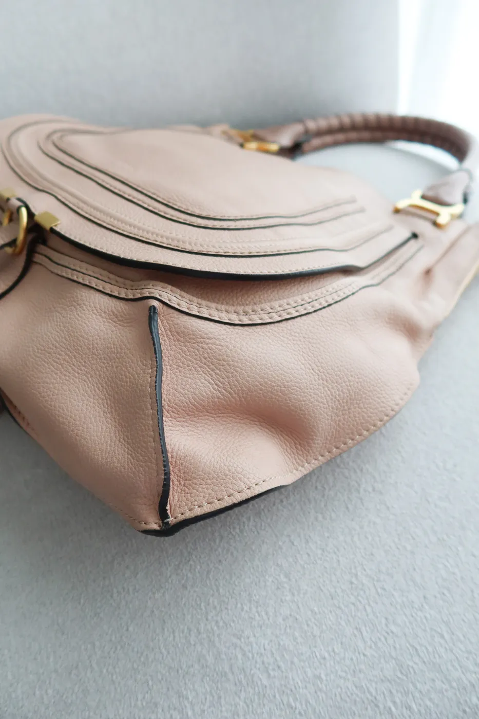Bolsa Chlóe Tote Marcie BegeB - 7