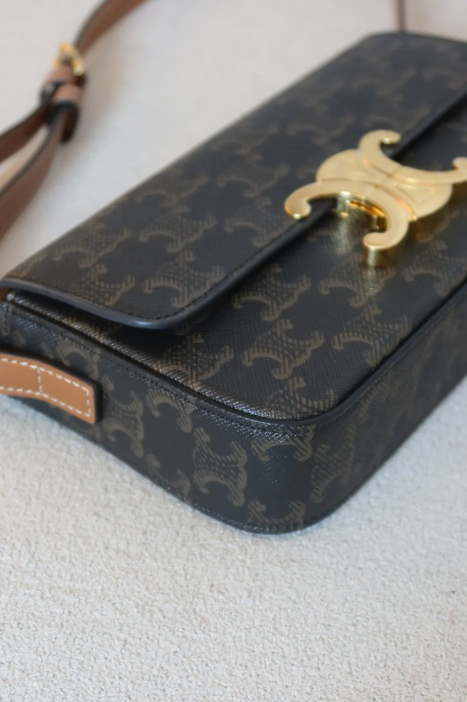 Bolsa Celine Claude Marrom - 8