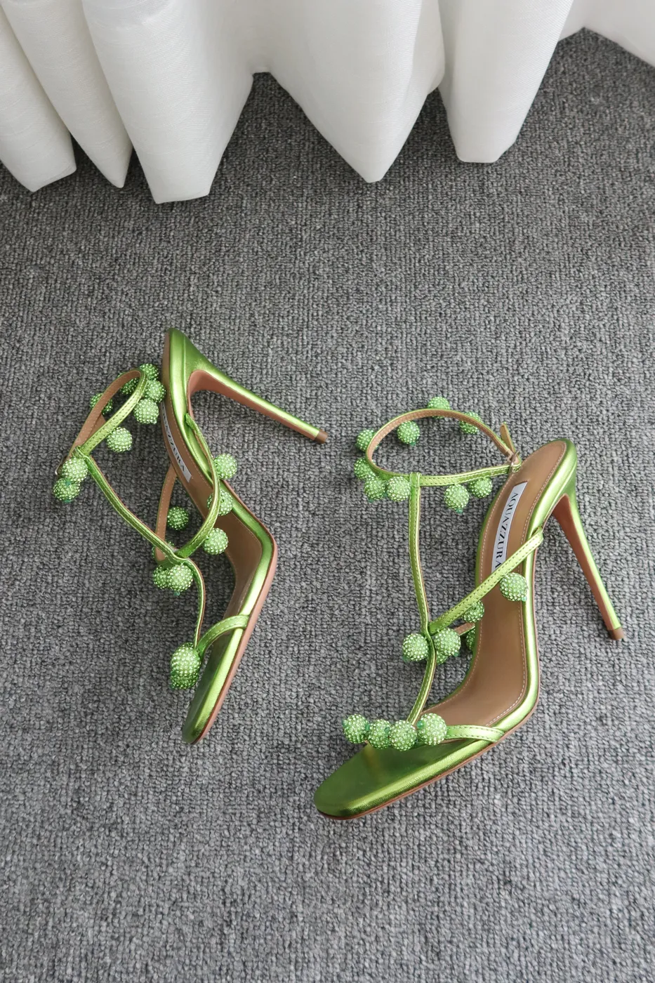 Salto Aquazzura Cha Cha Cha Crystal Sandals 36,5 - 3