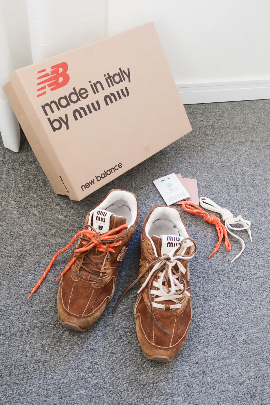Tênis Miu Miu x New Balance Sneaker 530 SL Suede Cinnamon 38,5 - 3
