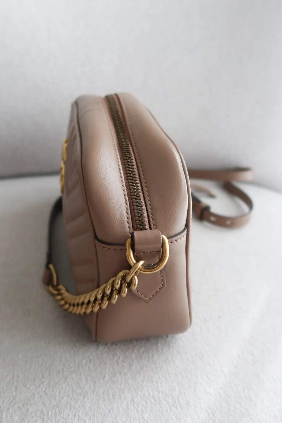 Bolsa Gucci Marmont Camera Bege - 6