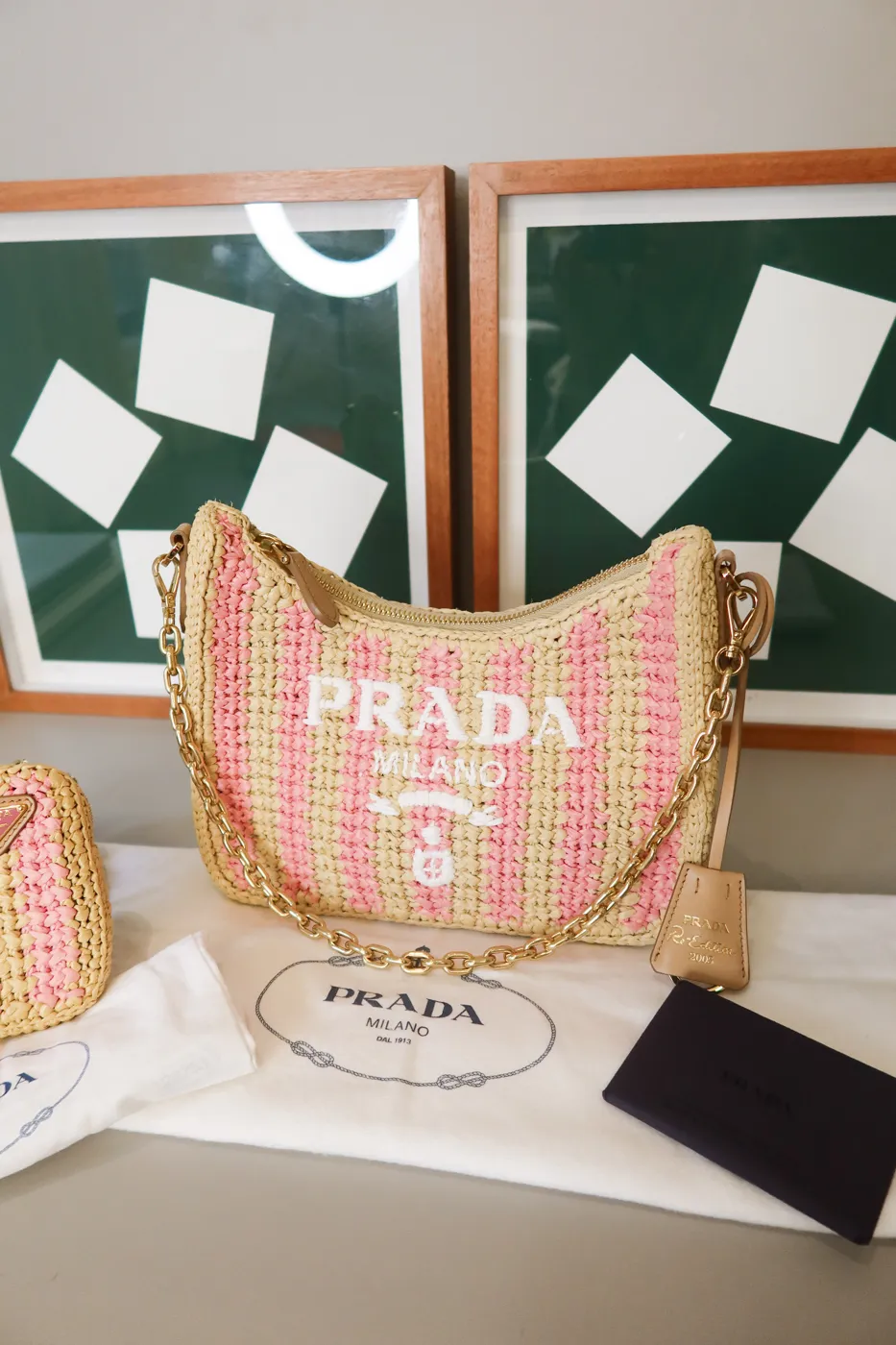 Bolsa Prada Re-Edition 2005 Raffia - 5