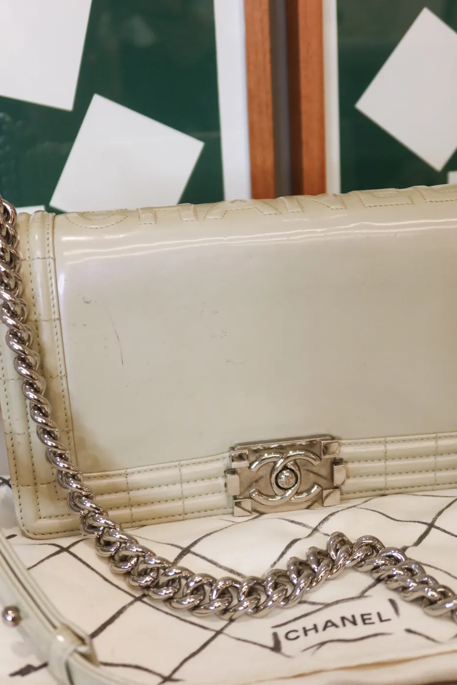 Bolsa Chanel Boy Branco - 3