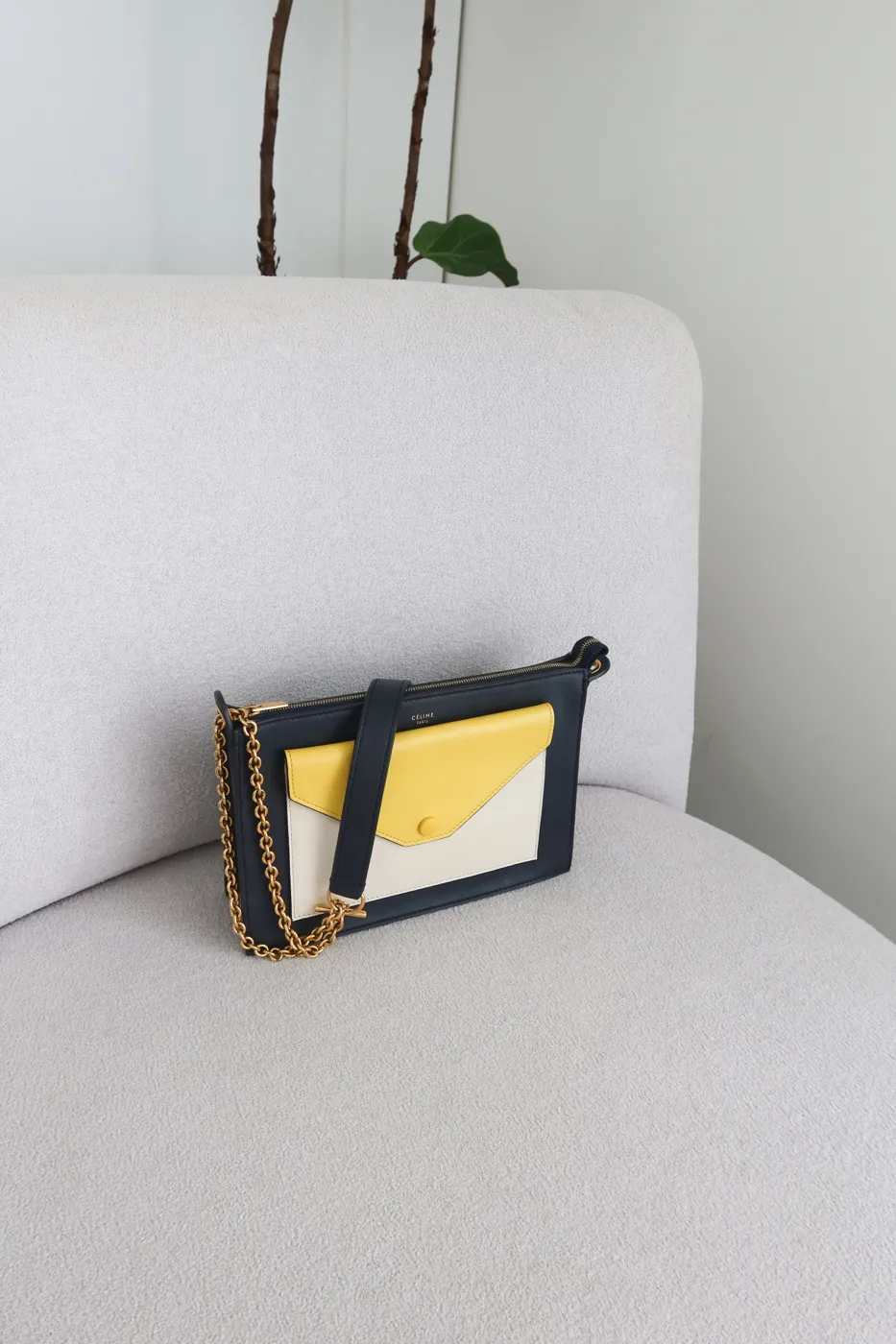 Bolsa Clutch Celine Pocket Envelope Colorida - 3