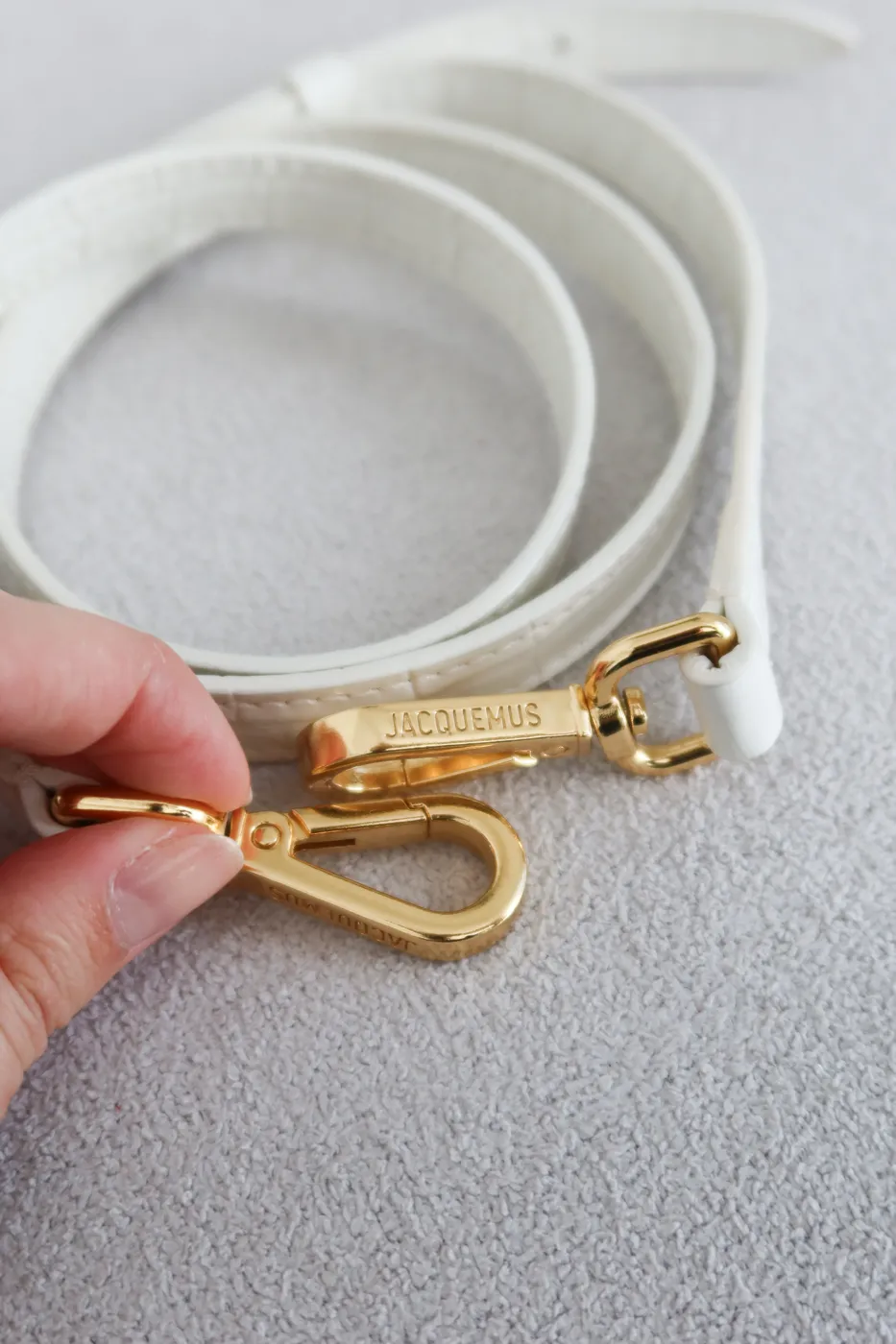 Bolsa Jacquemus Le Grand Chiquito croco Branco - 5