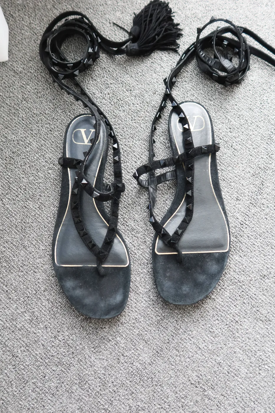 Rasteira Valentino Garavani Rockstud Preta 36 - 5