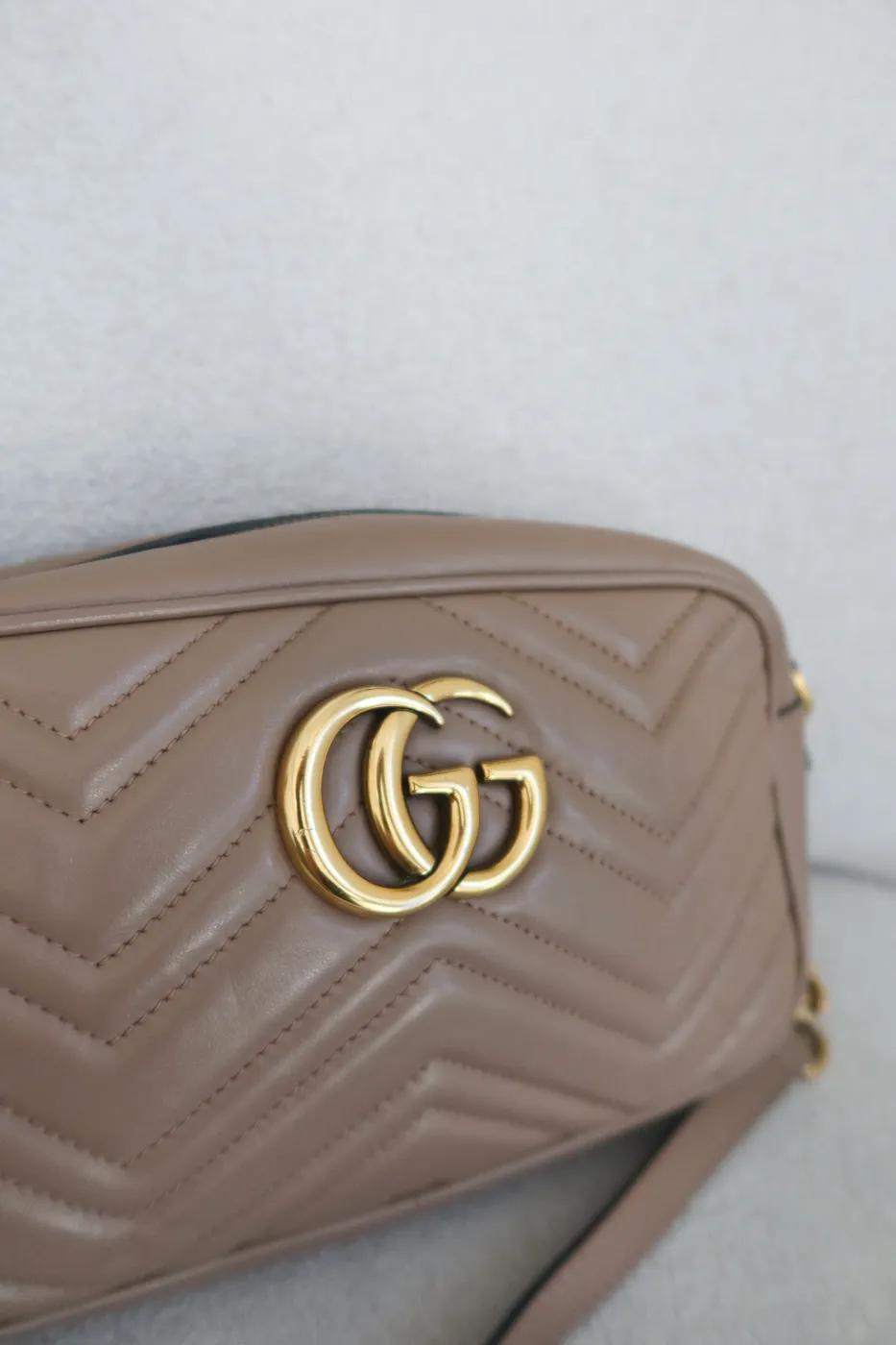 Bolsa Gucci Marmont Camera Bege/Rosa - 3