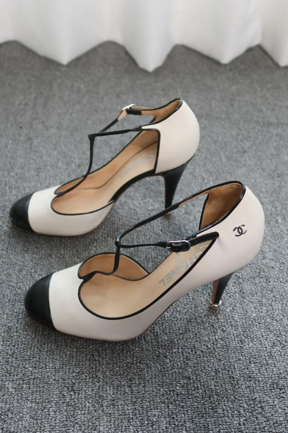 Salto Chanel Mary Jane Pumps 37,5 - 8