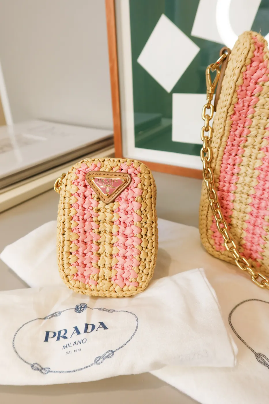 Bolsa Prada Re-Edition 2005 Raffia - 7