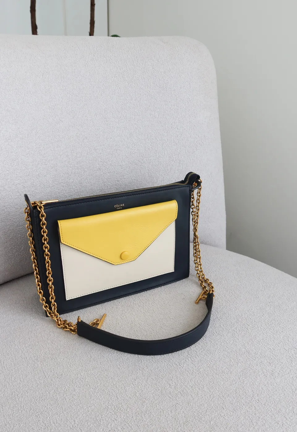 Bolsa Clutch Celine Pocket Envelope Colorida - 4