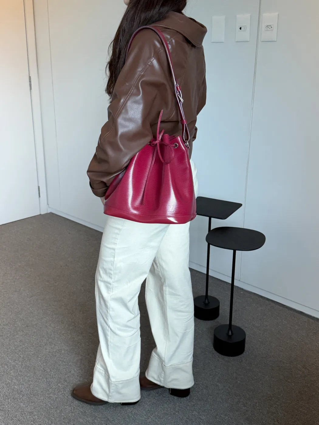 Bolsa Louis Vuitton MM Noe Vermelho - 6