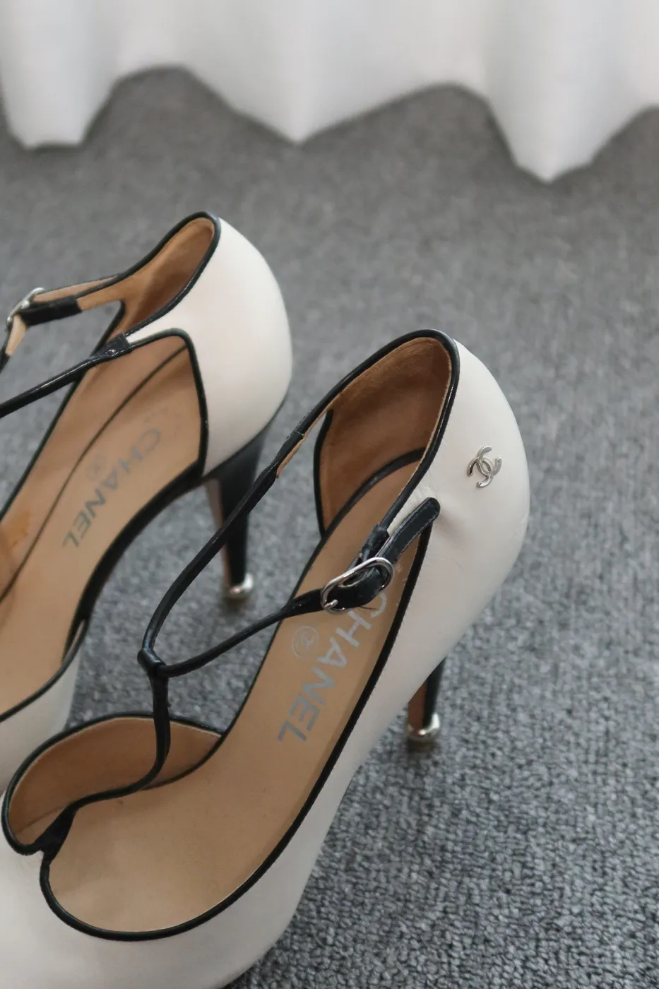 Salto Chanel Mary Jane Pumps 37,5 - 7