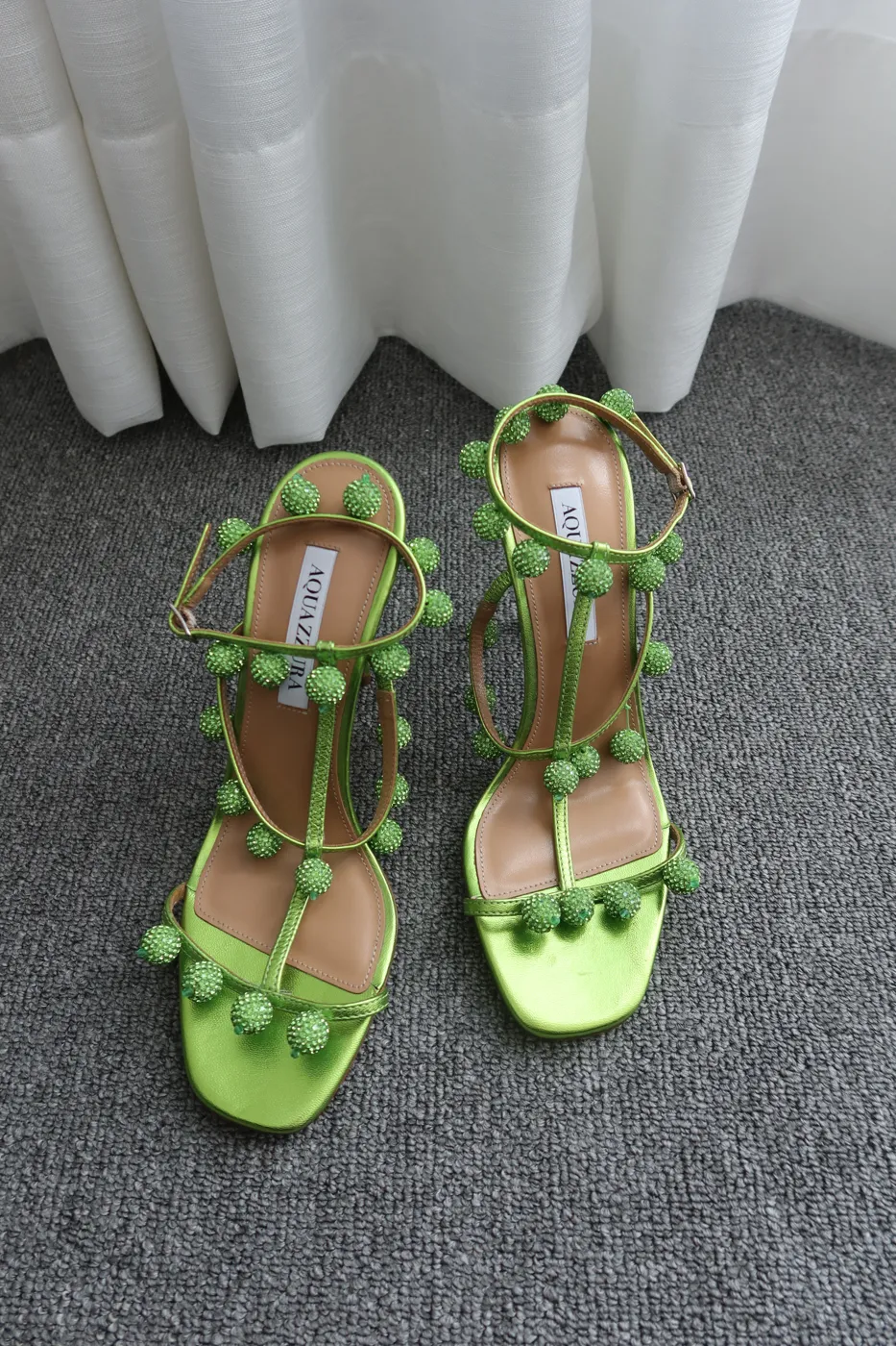 Salto Aquazzura Cha Cha Cha Crystal Sandals 36,5 - 2
