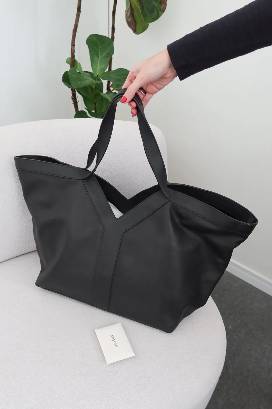 Bolsa YSL Y Tote Preta - 5