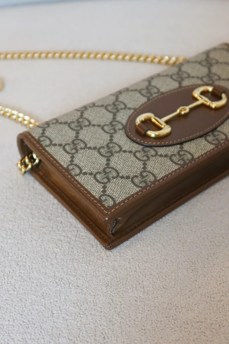 Bolsa Gucci Horsebit 1955 Monograma - 7