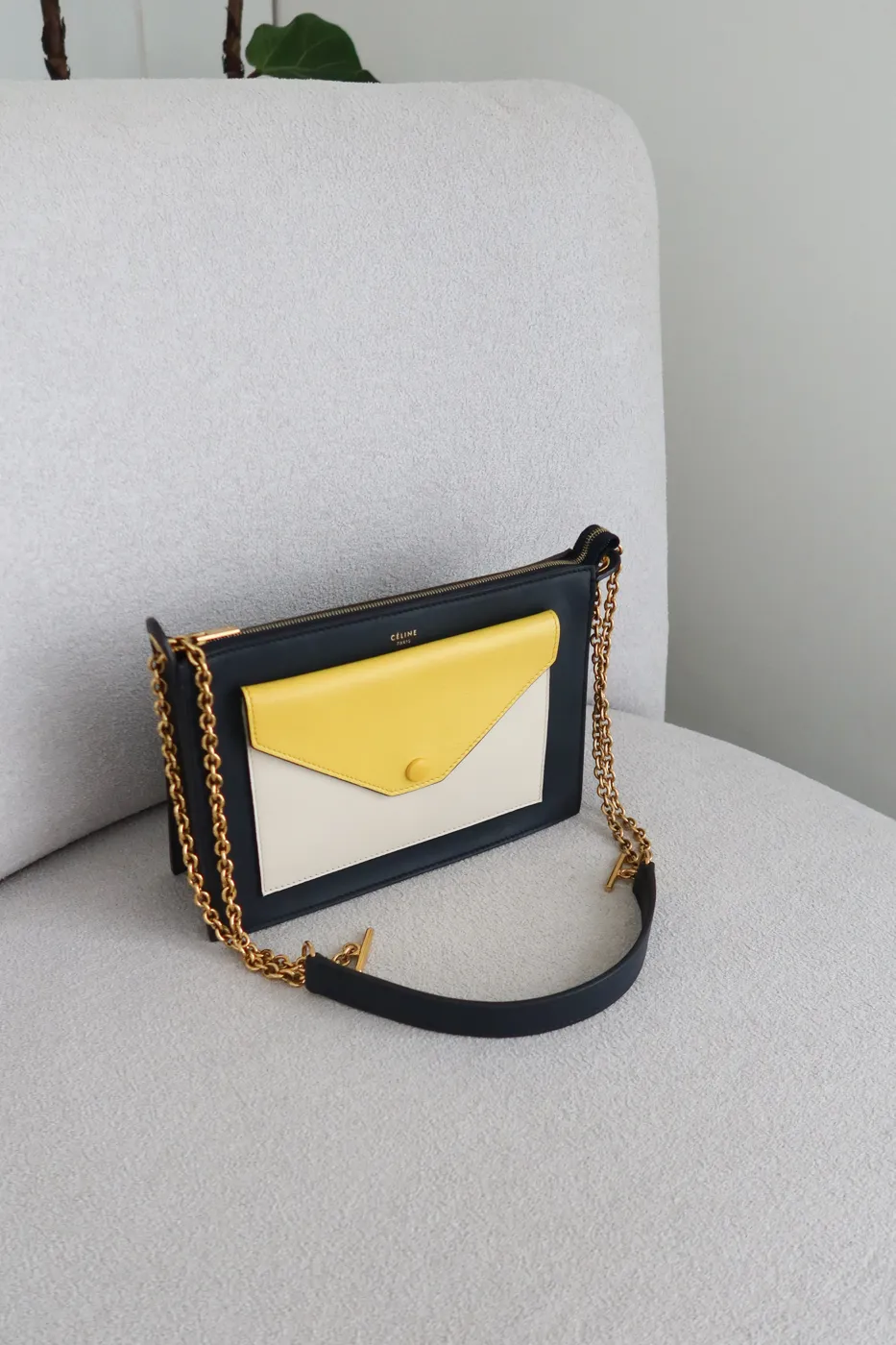 Bolsa Clutch Celine Pocket Envelope Colorida - 5