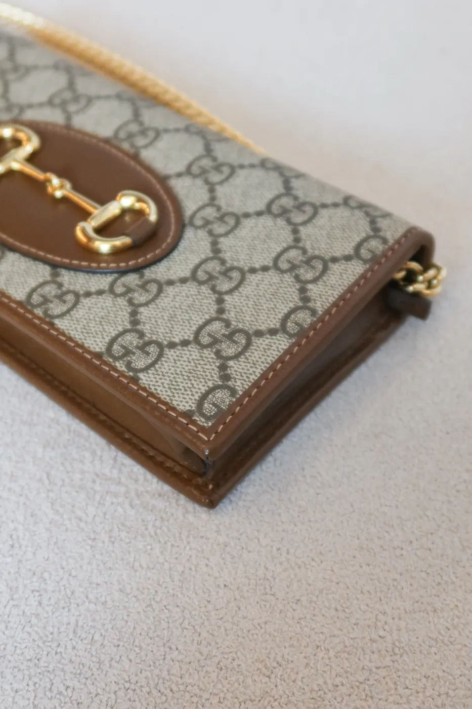 Bolsa Gucci Horsebit 1955 Monograma - 8