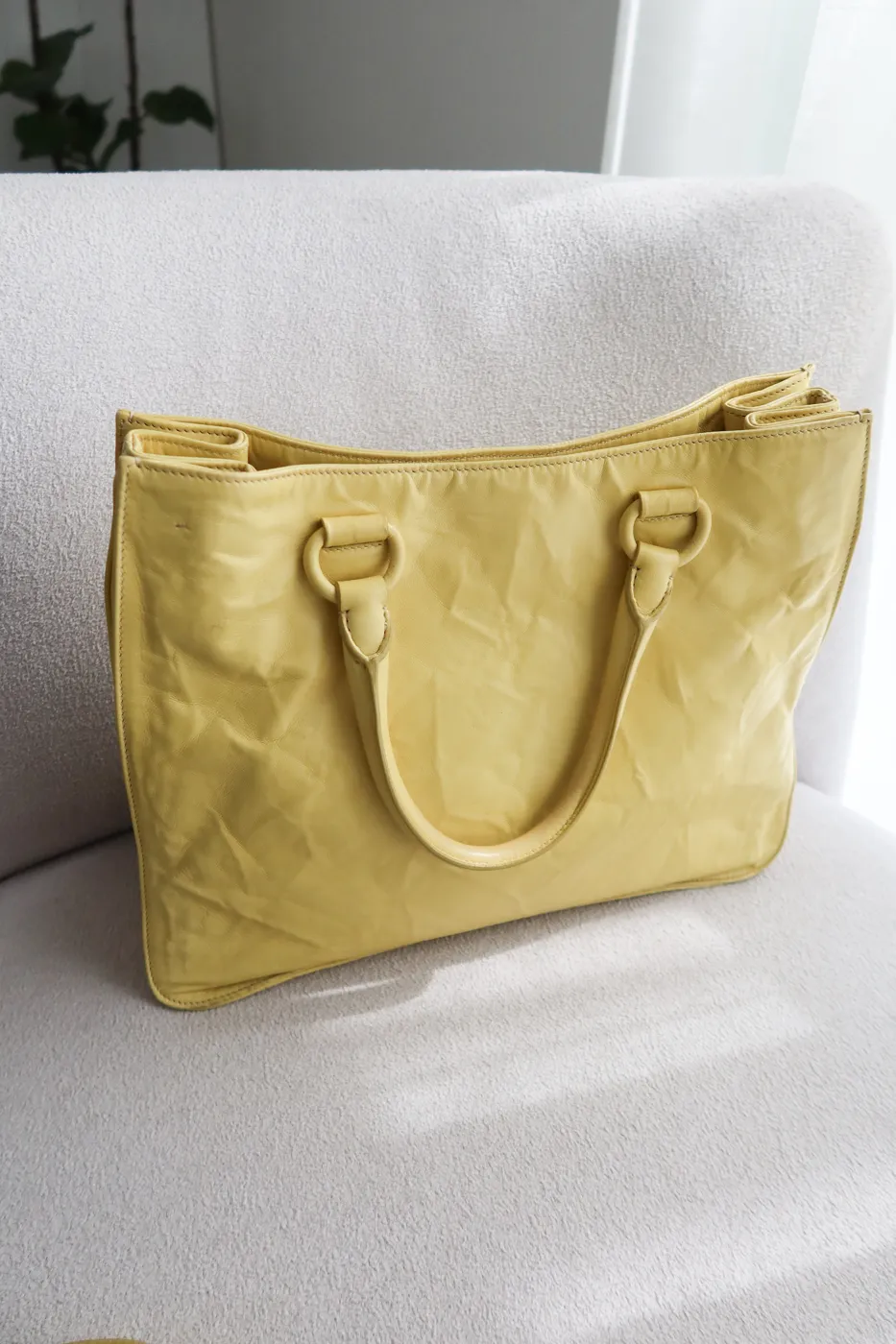 Bolsa Prada top handle Amarelo - 6