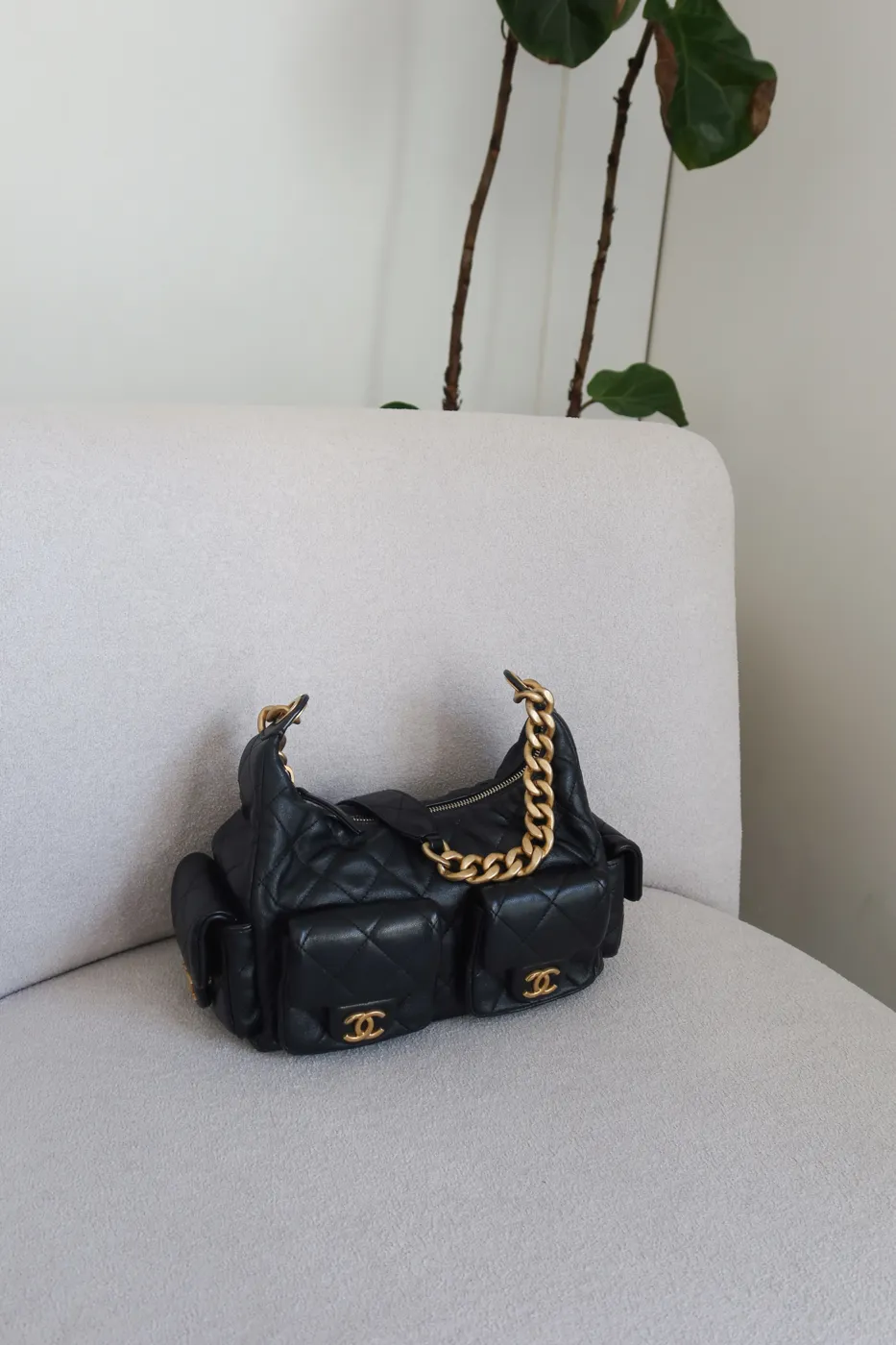 Bolsa Chanel Hobo Pockets Preto - 2