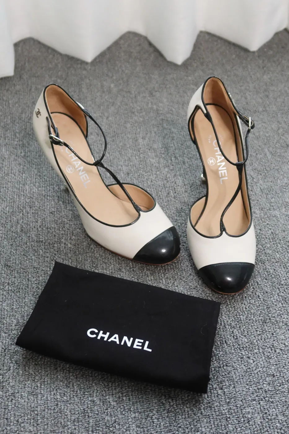 Salto Chanel Mary Jane Pumps 37,5 - 6