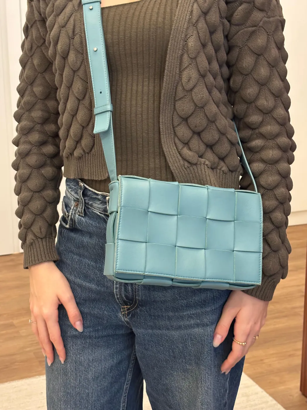 Bolsa Bottega Veneta Cassette Azul - 2