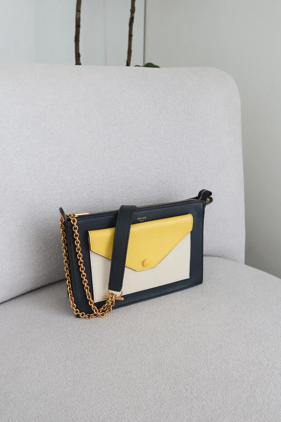 Bolsa Clutch Celine Pocket Envelope Colorida - 2