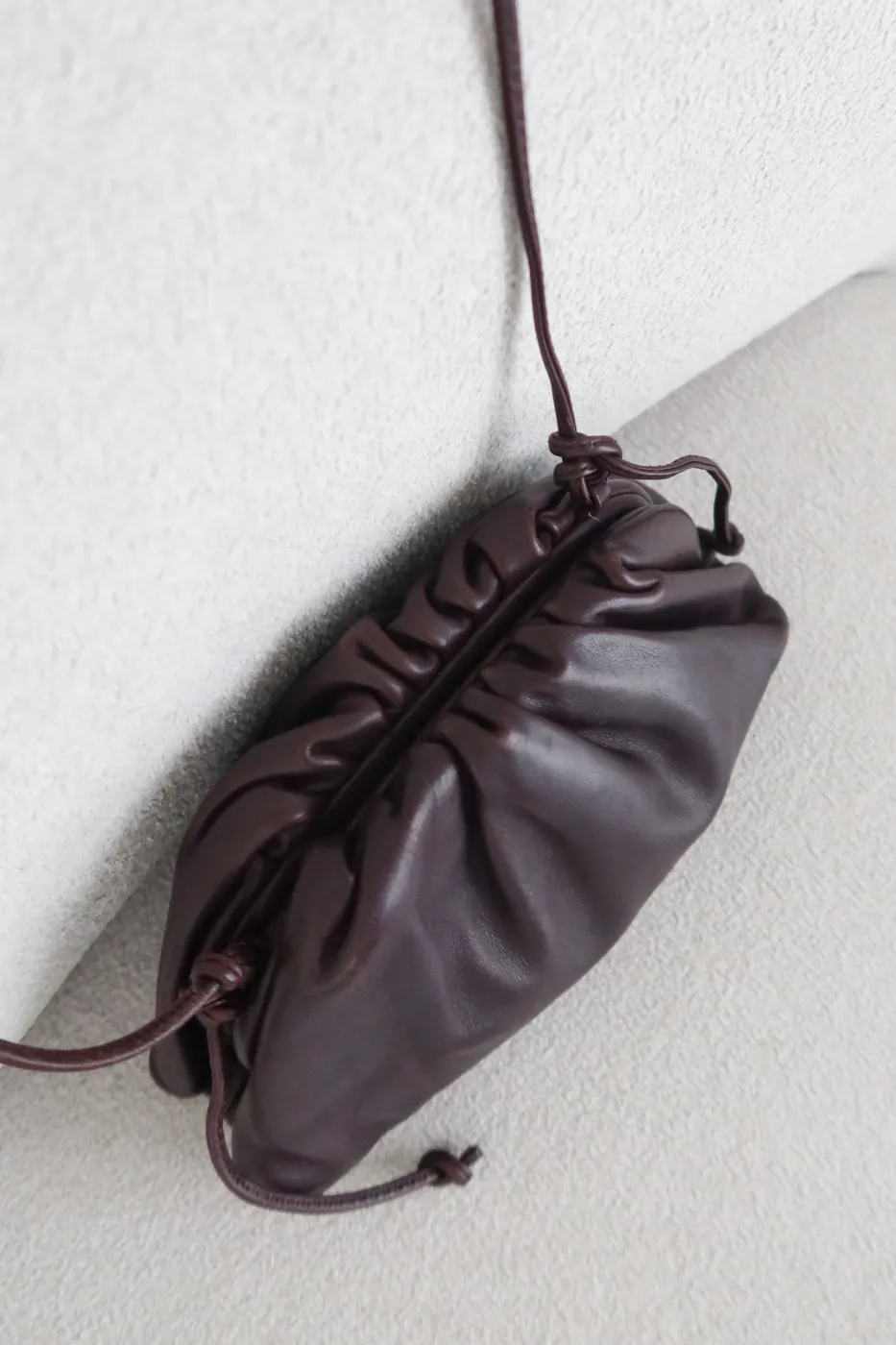 Bolsa Bottega Pouch Mini Roxo - 6