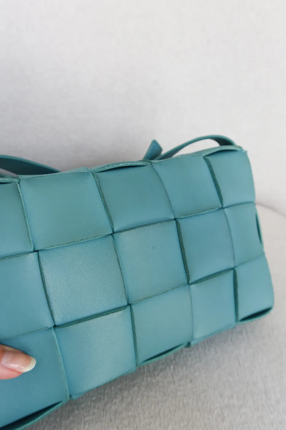 Bolsa Bottega Veneta Cassette Azul - 8