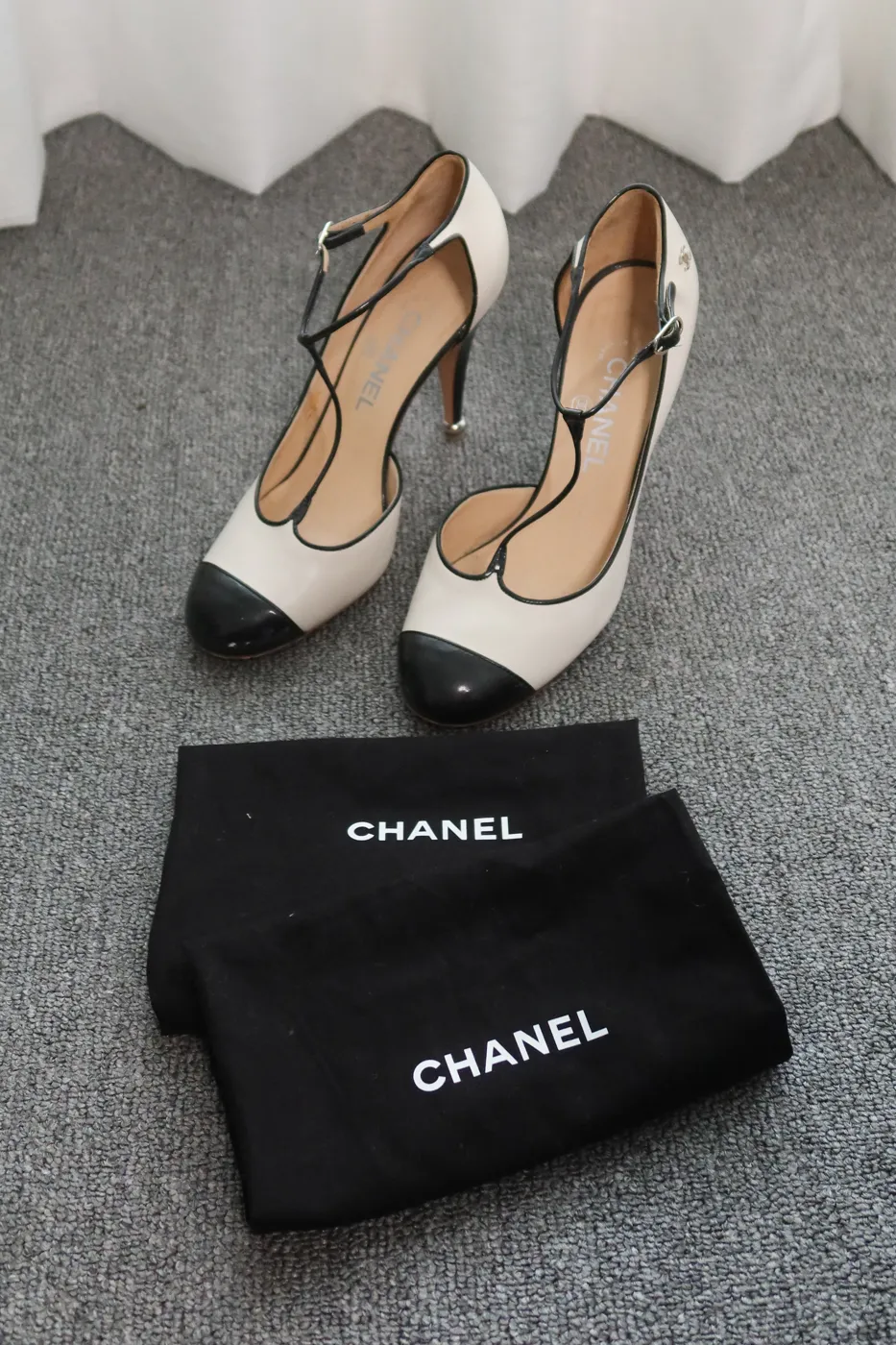 Salto Chanel Mary Jane Pumps 37,5 - 3