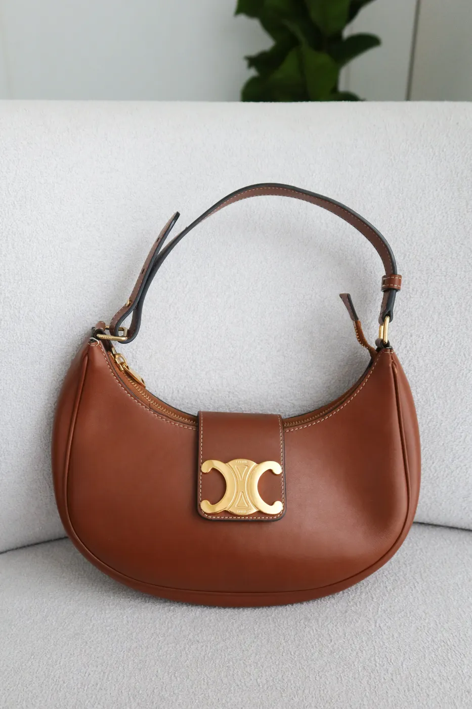 Bolsa Celine Ava Triomphe Marrom - 7