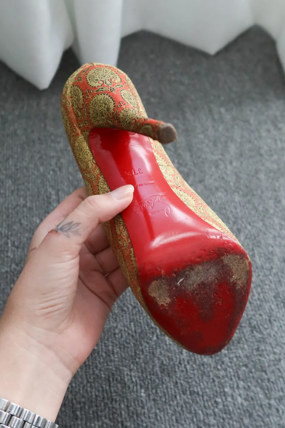 Salto Christian Louboutin Very Prive Jaquard 35,5 - 6