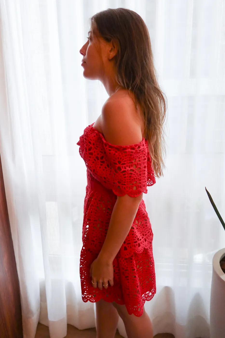 Vestido Self-Portrait Off The Shoulder #865 - 4