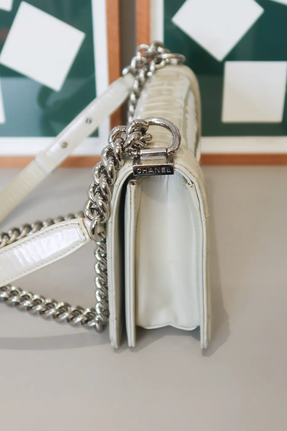 Bolsa Chanel Boy Branco - 8