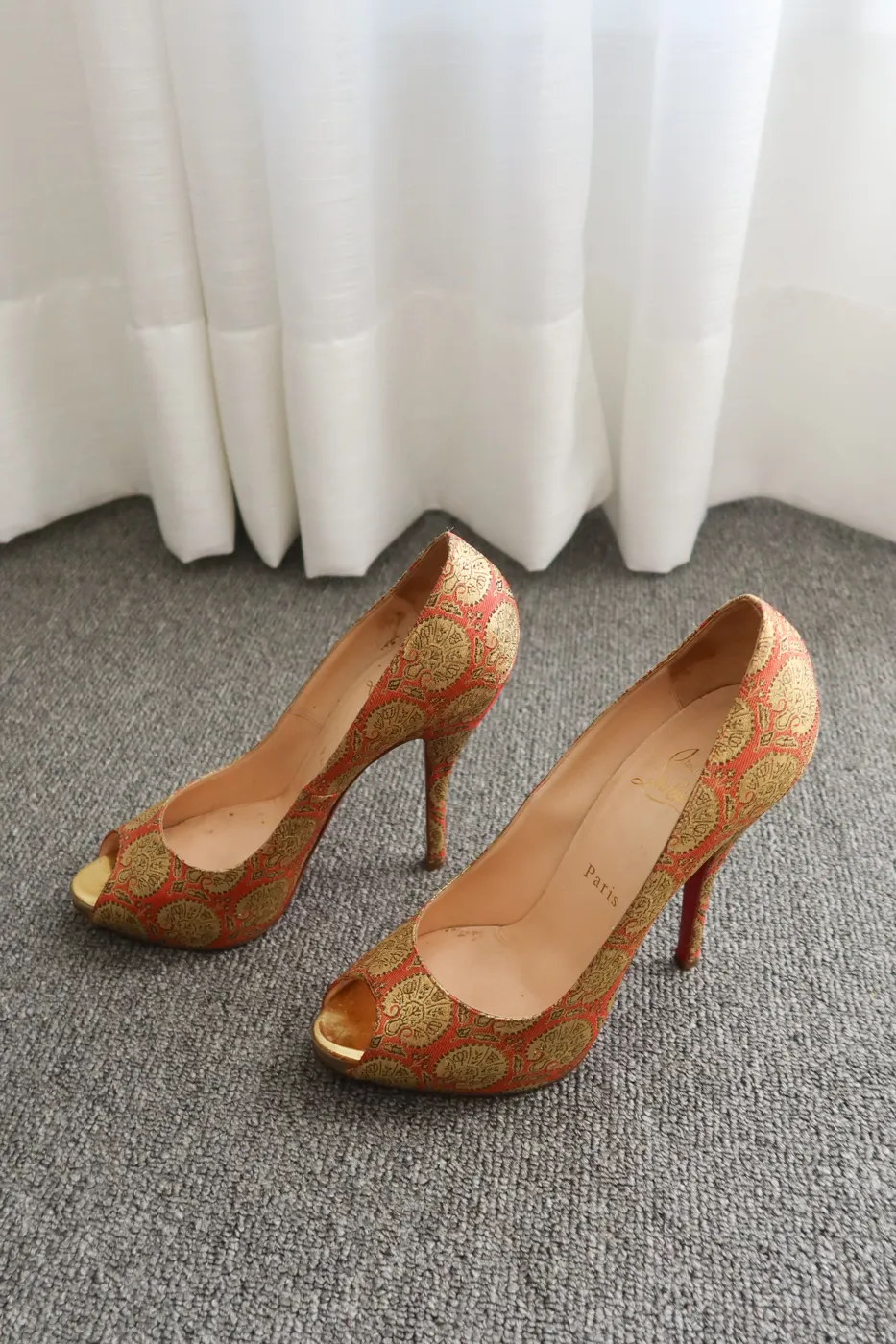 Salto Christian Louboutin Very Prive Jaquard 35,5 - 3