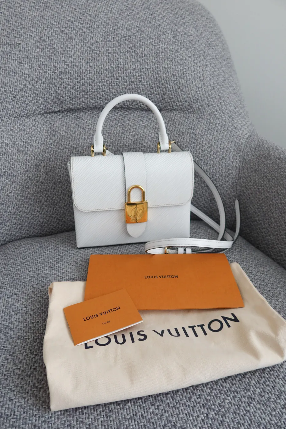 Bolsa Louis Vuitton Locky BB Branco - 5