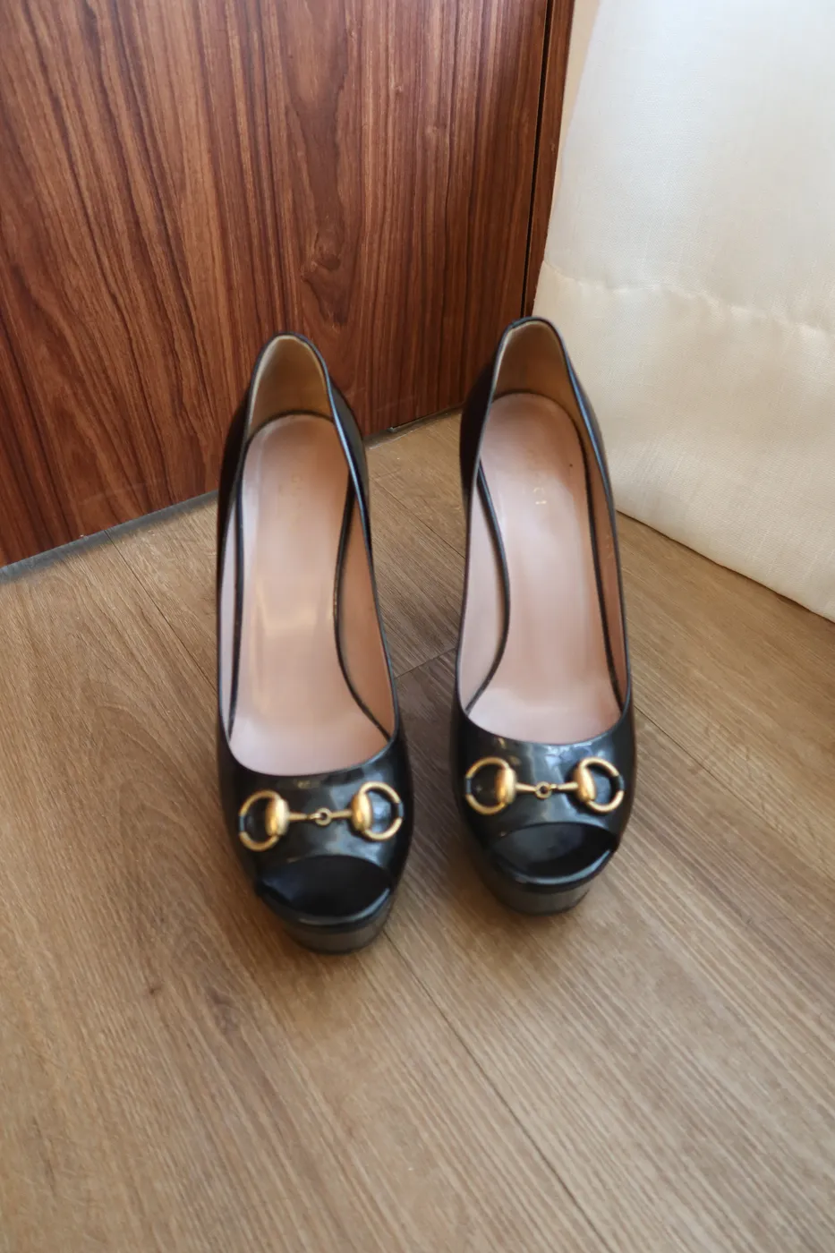 Salto Peep Toe Gucci Horsebit 36,5 - 3